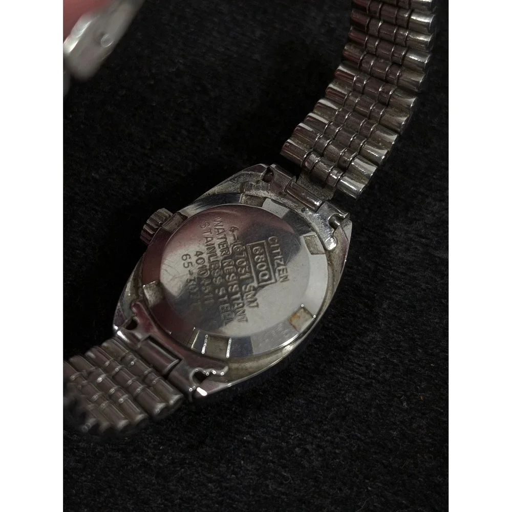Citizen 6800 Vintage Watch Womens Silver Stainless Steel 21 Jewels‎ Manual